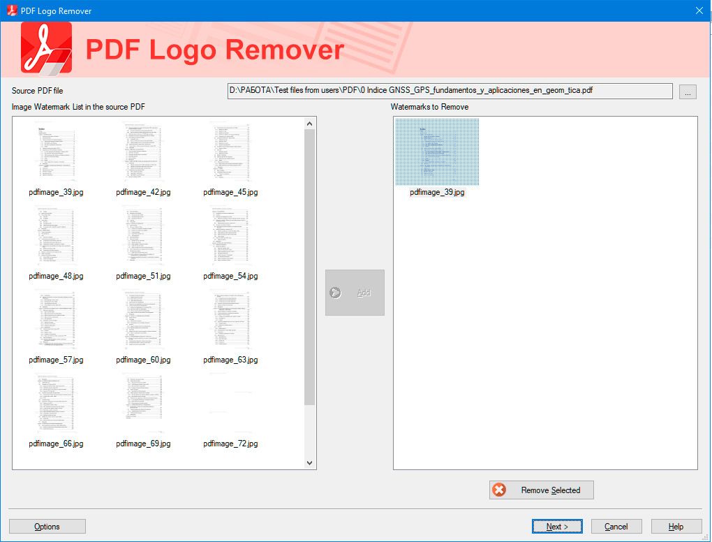 تطبيق لإزالة العلامة المائية من PDF..