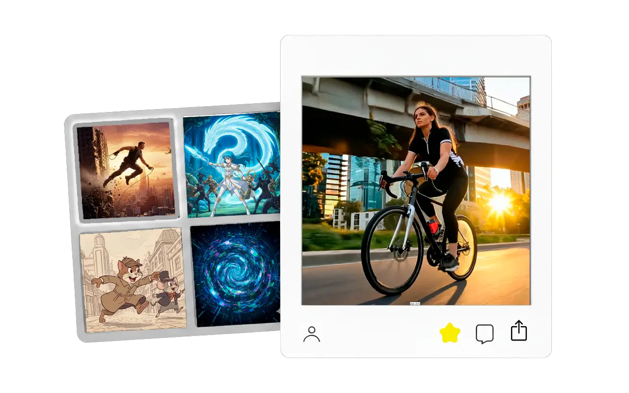 إنشاء أي نمط فيديو.