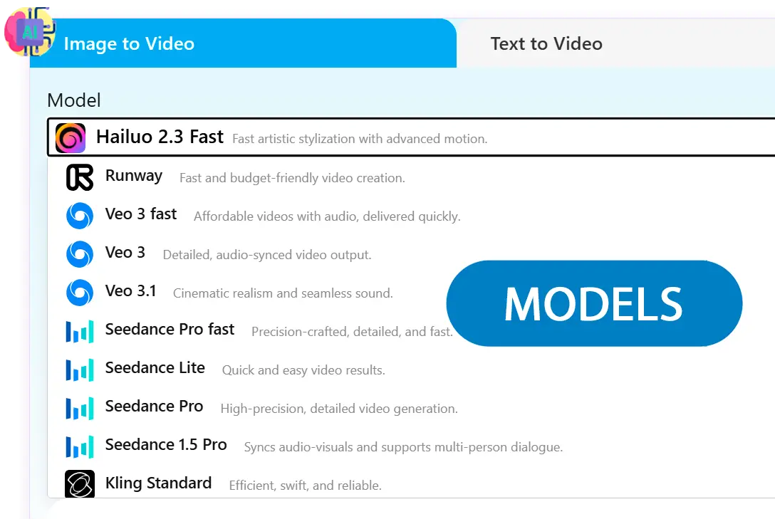 اختر أفضل نموذج.