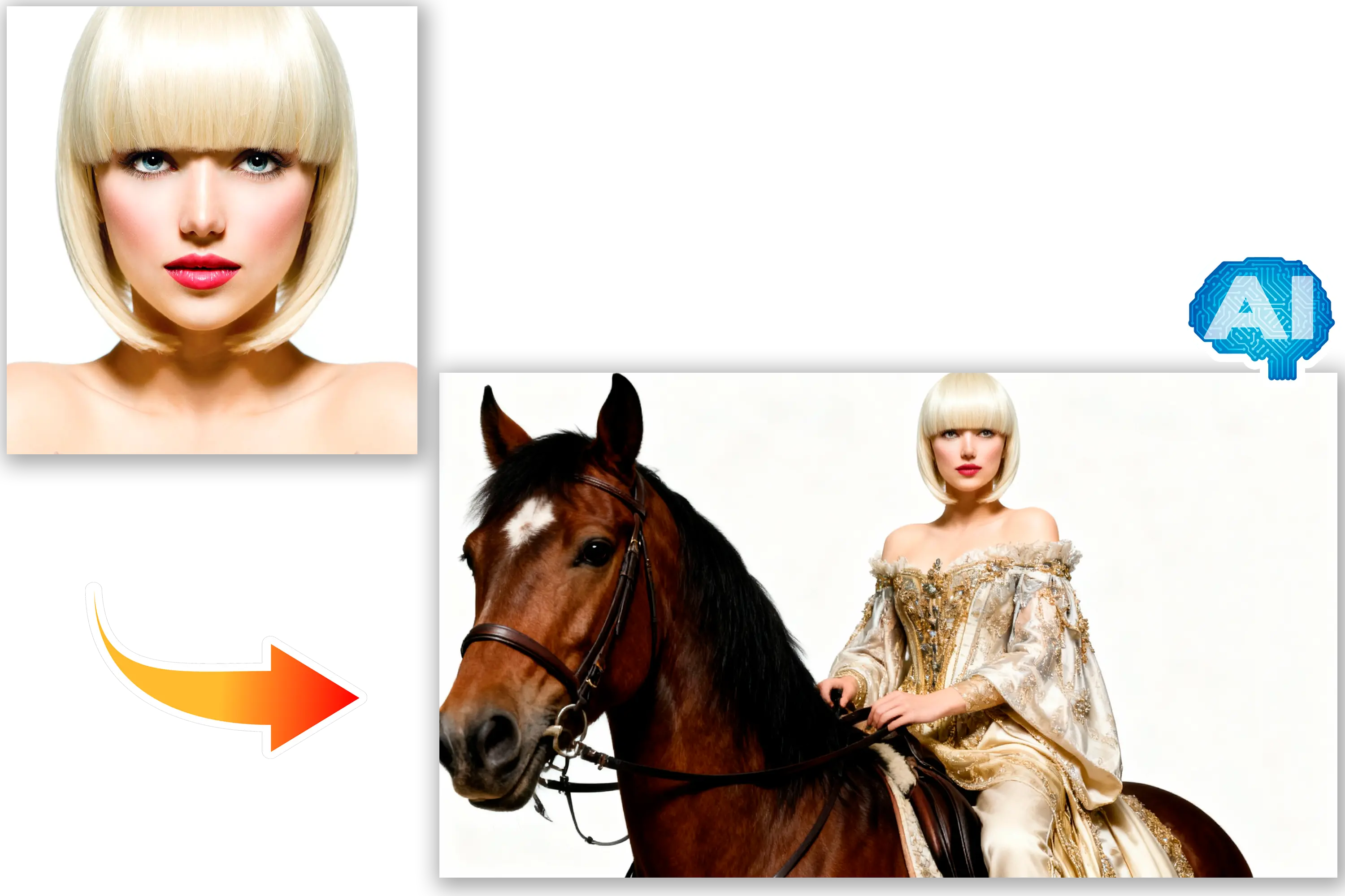 استخدم الصور المرجعية.