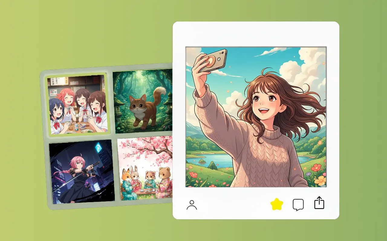 إنشاء أي شيء يمكنك تخيله: إنشاء صور أنمي.