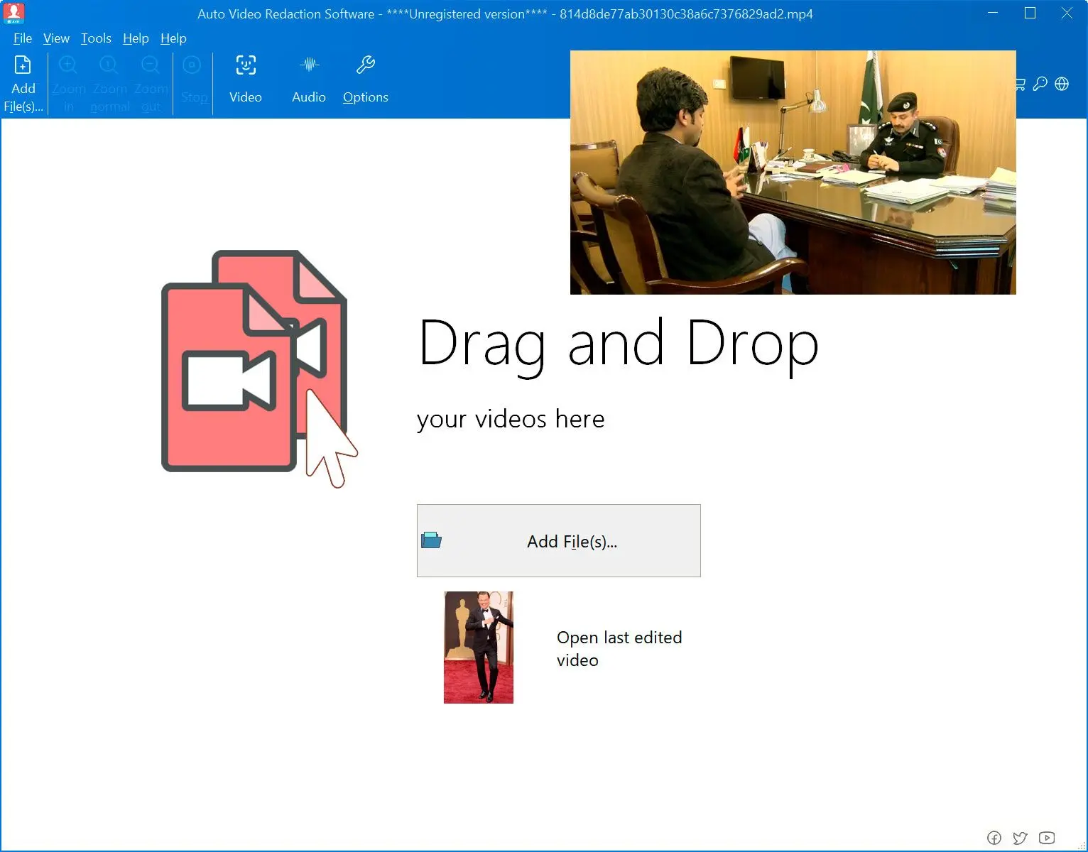 إضافة الفيديو الخاص بك.