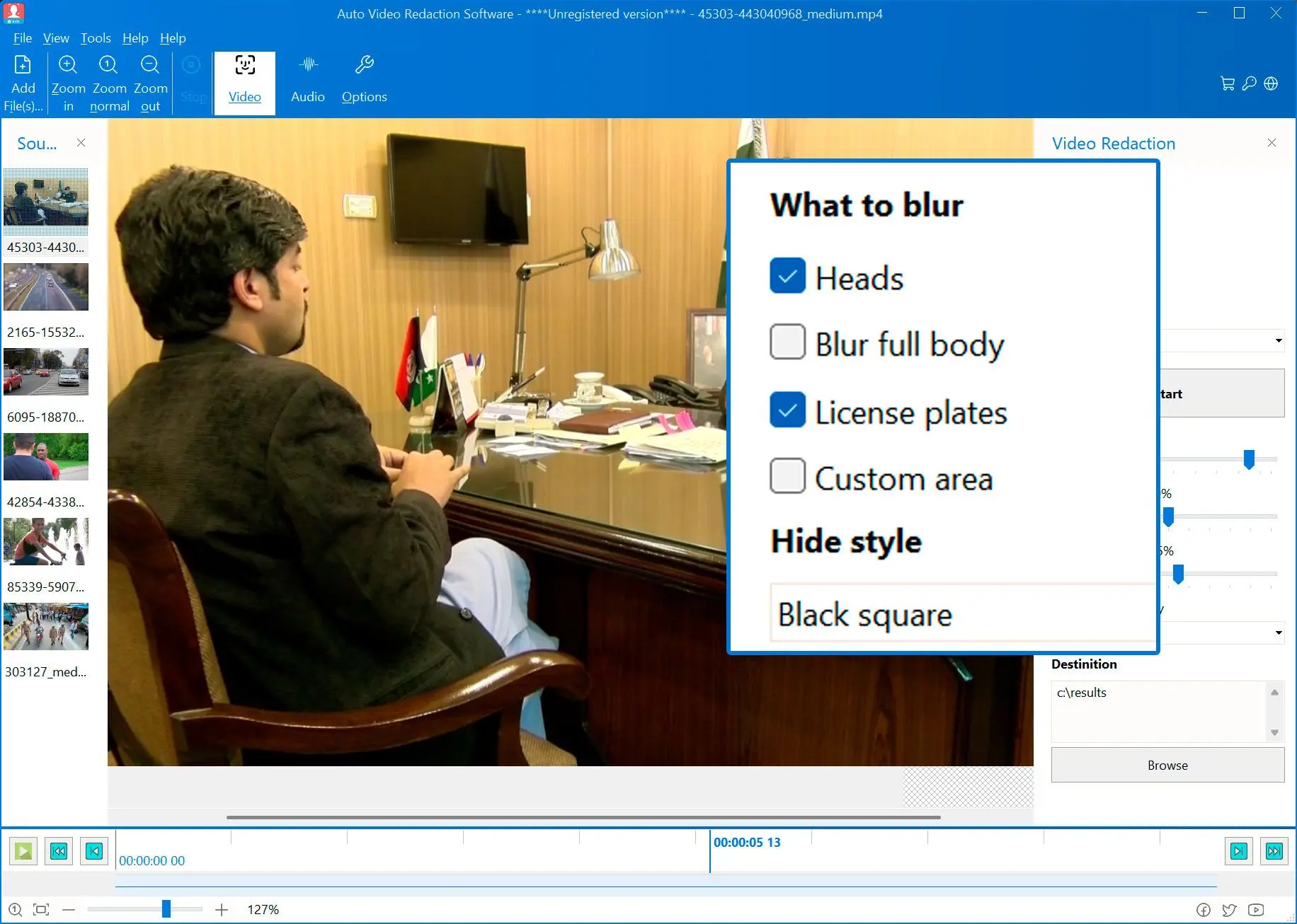 اختر ما تريد تنقيحه.