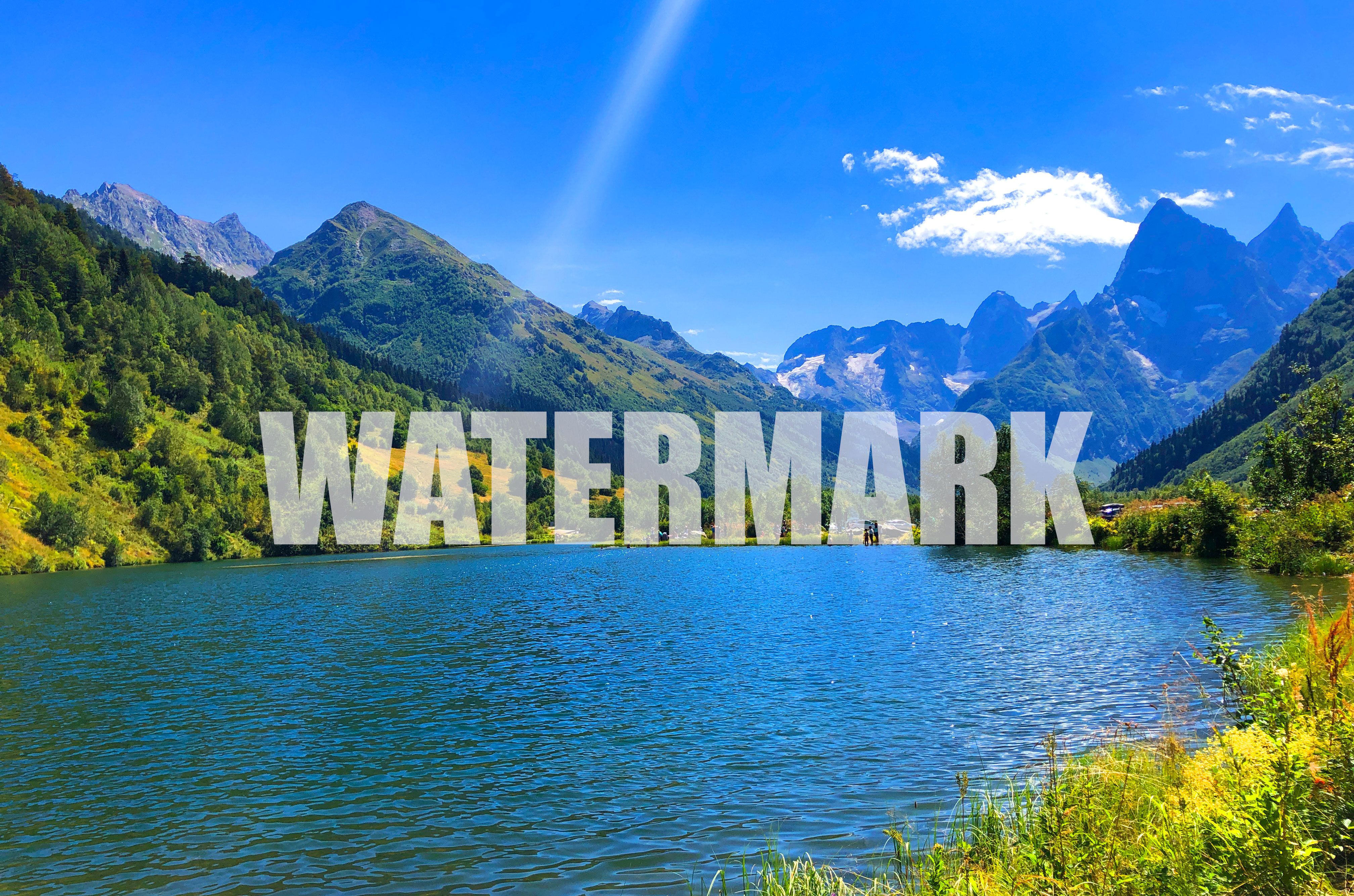 Add text watermark to photos.