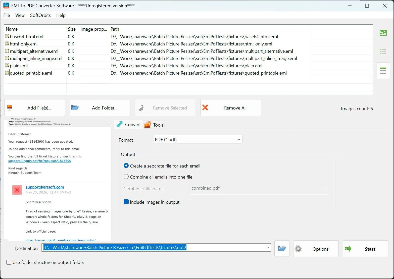 EML to PDF Converter Software لقطة.