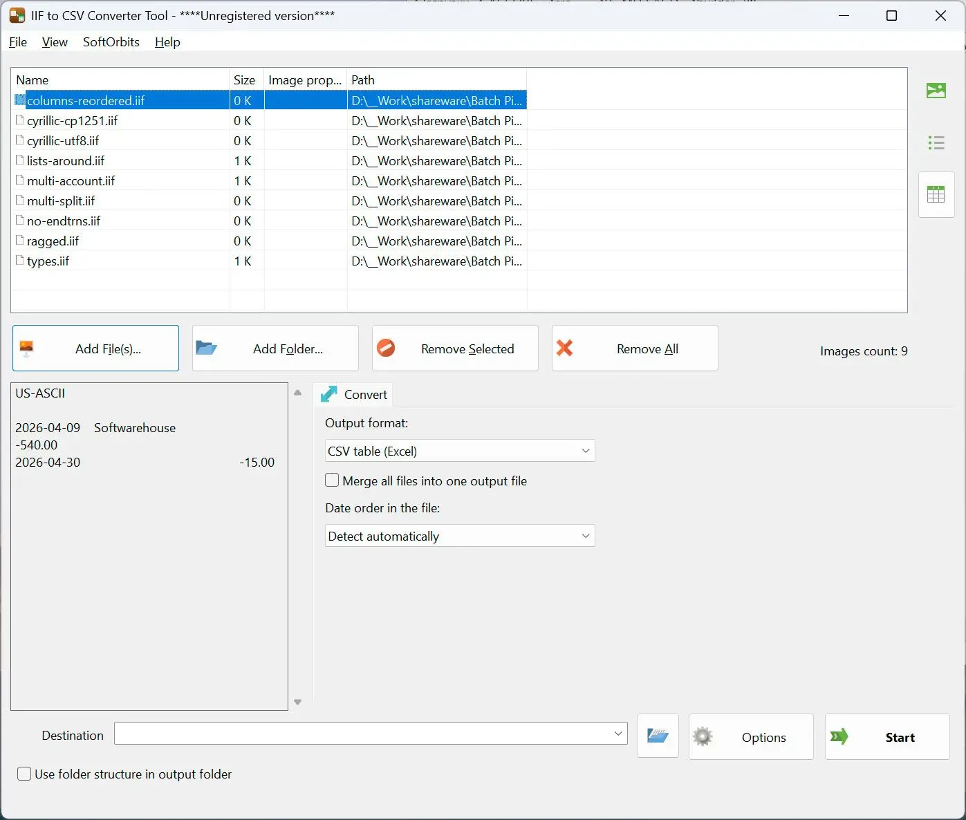 QIF to QBO Converter لقطة.