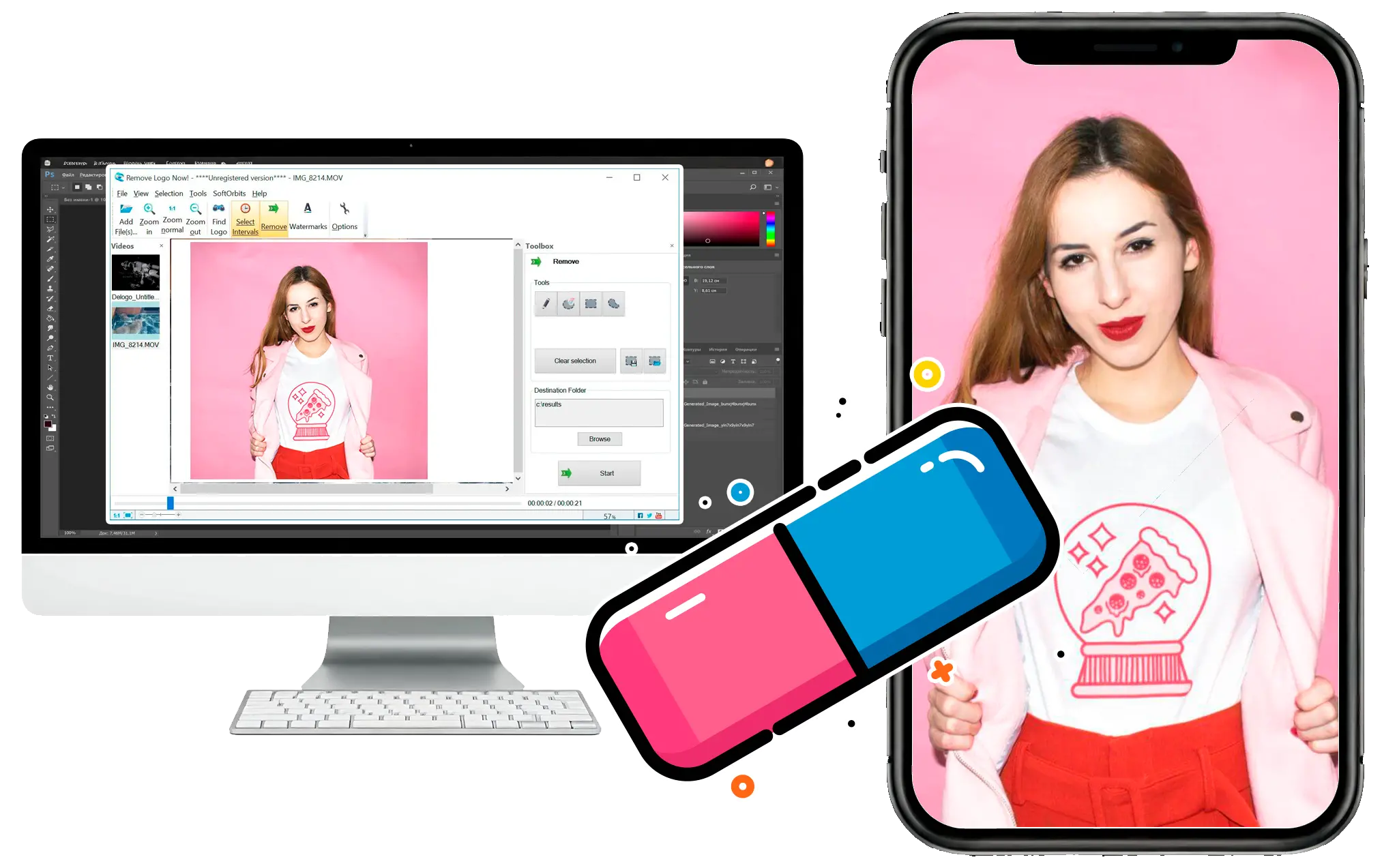 برنامج تنزيل وإزالة العلامات المائية لـ Reels عبر الإنترنت.