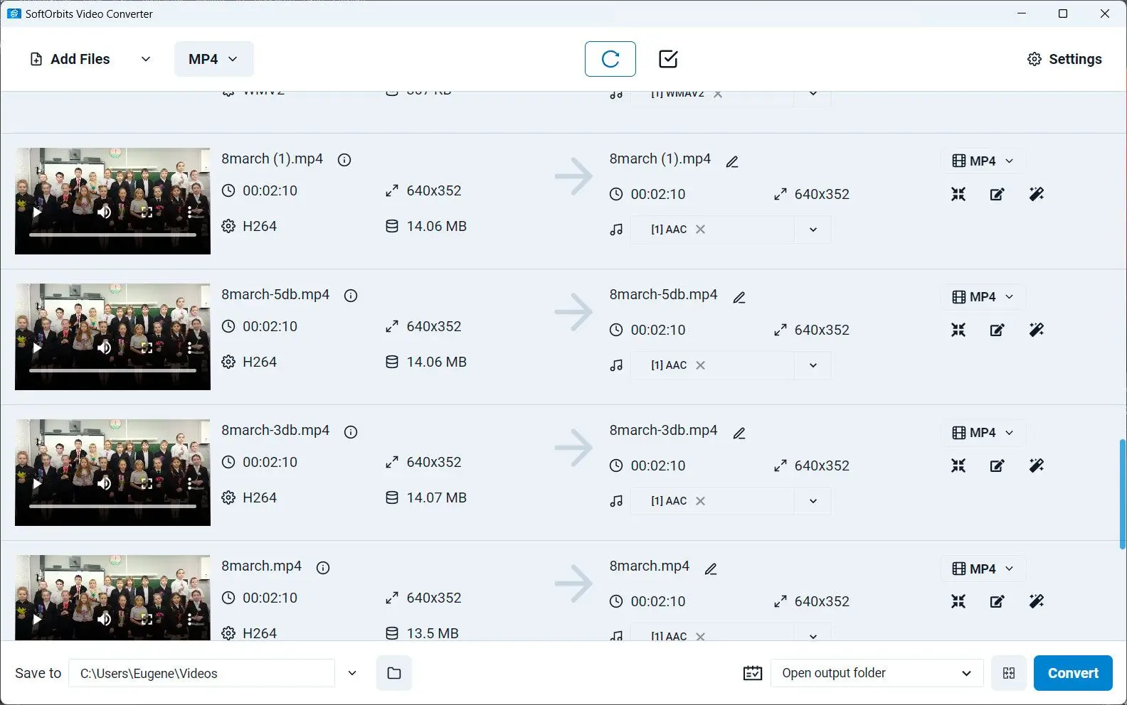 SoftOrbits Video Converter: لقطة.