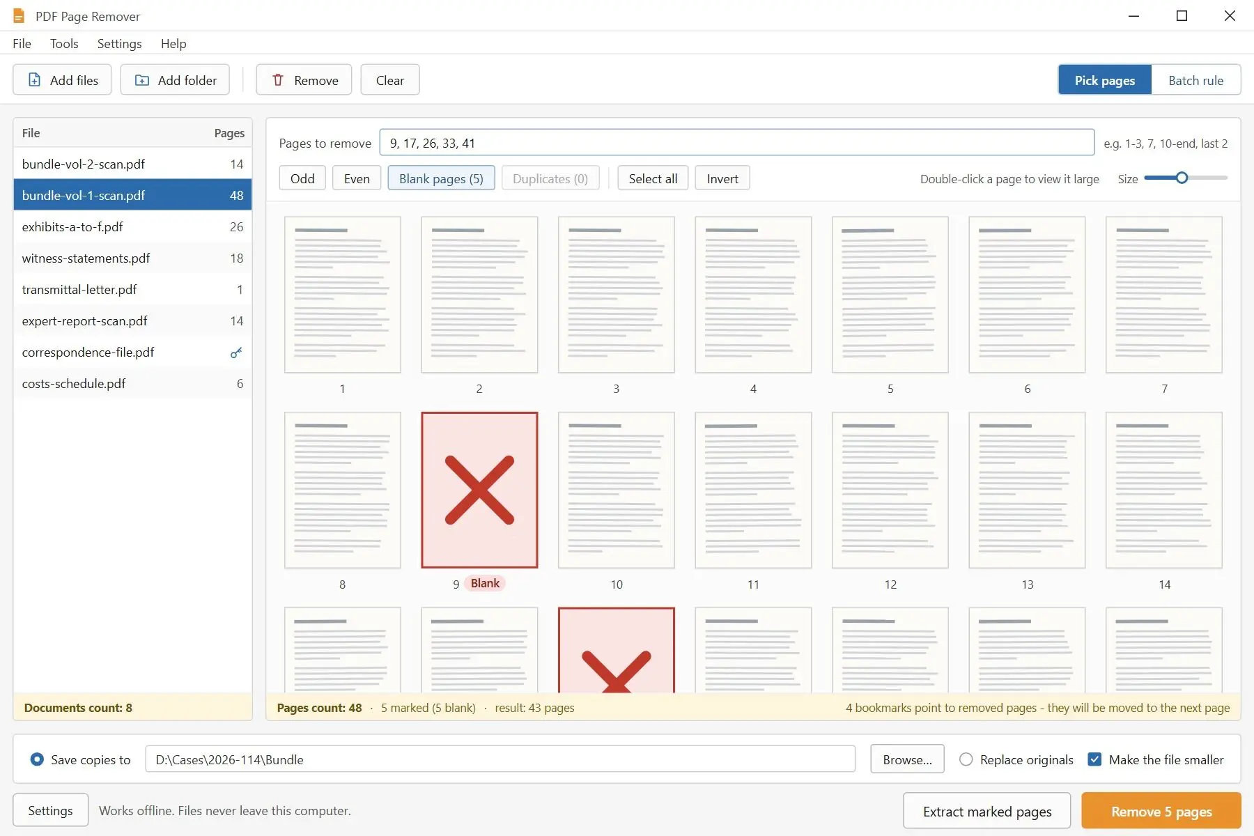 PDF Page Remover لقطة شاشة.