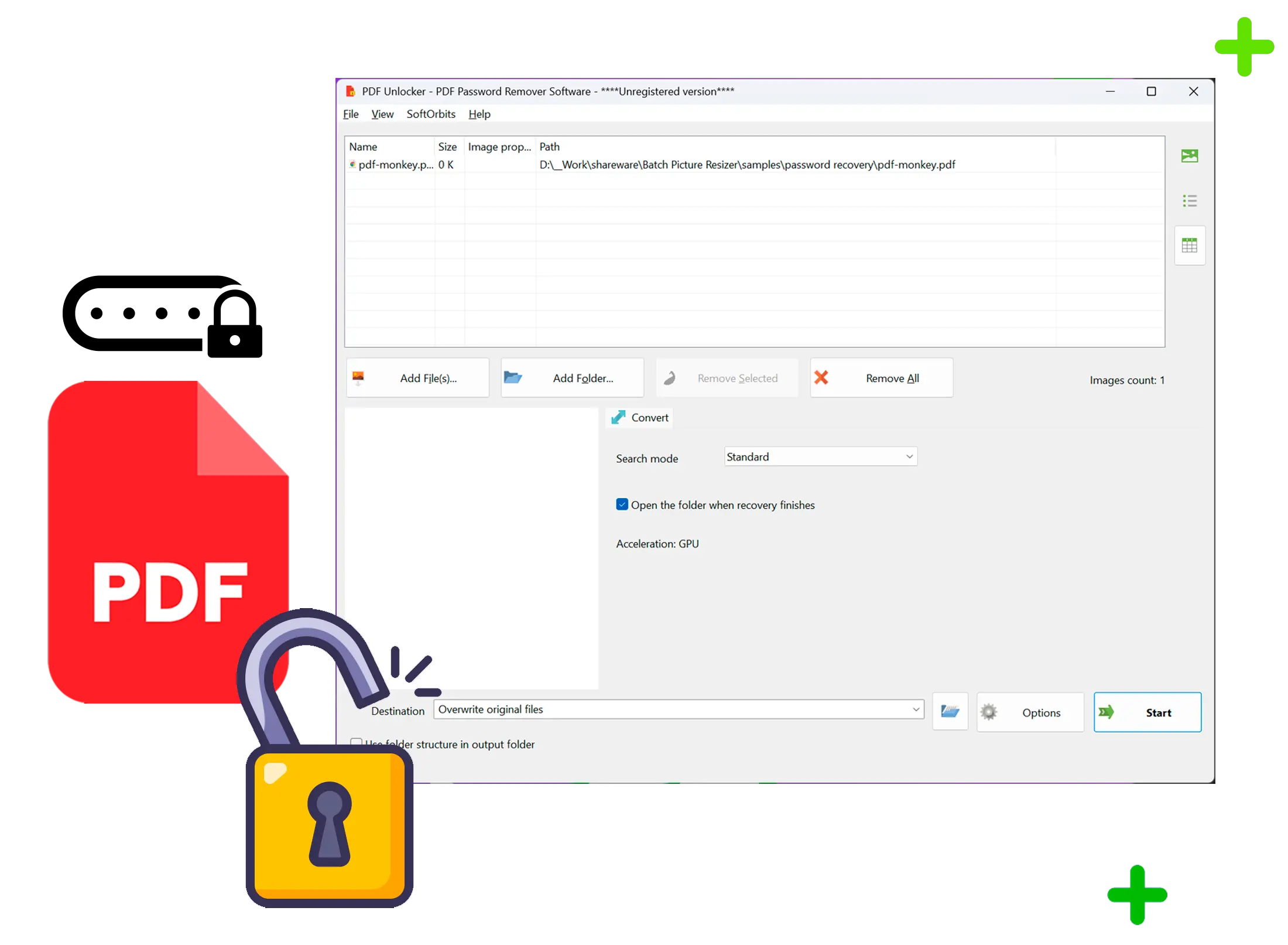PDF Password Recovery لقطة.