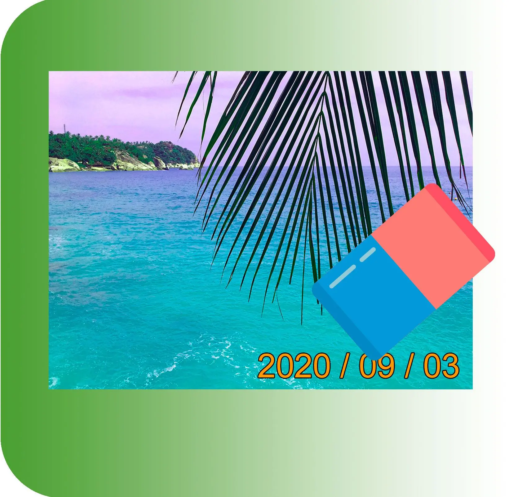 إزالة النص والطوابع الزمنية وطوابع التاريخ.