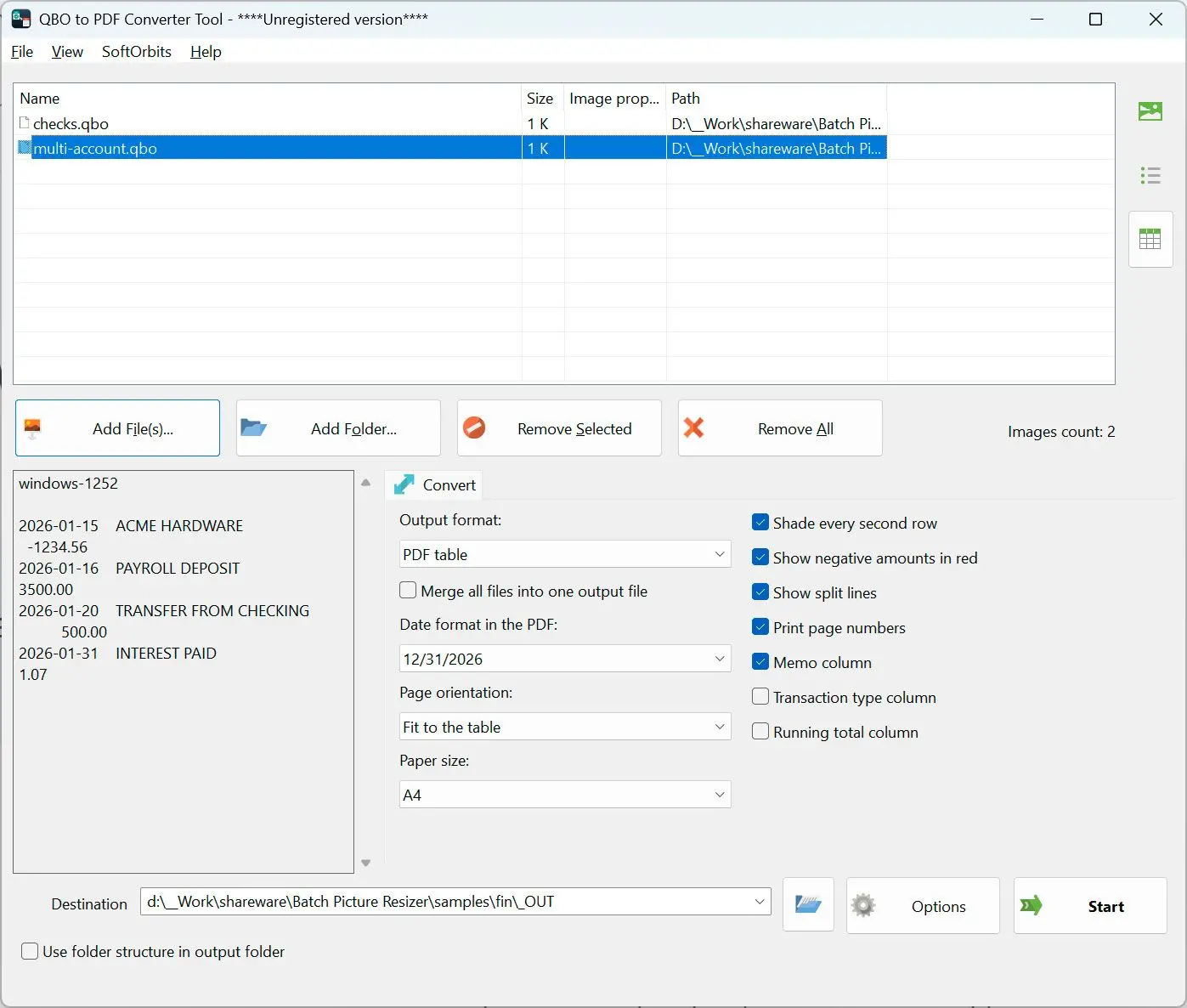 QBO to PDF Converter لقطة.