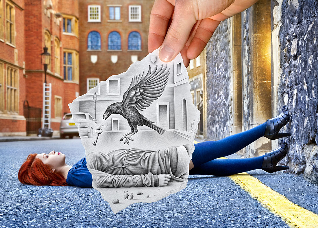 Ben Heine Photo - photo to sketch 1.