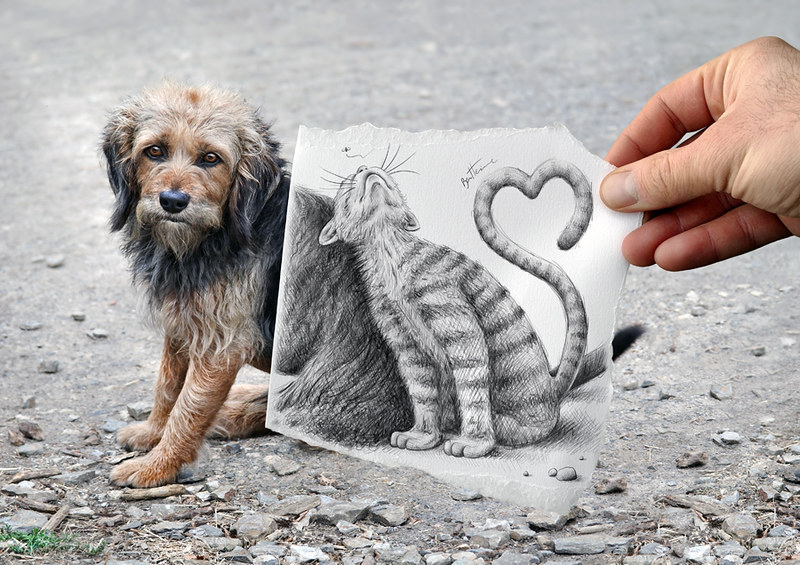 Ben Heine Photo - photo to sketch 3.