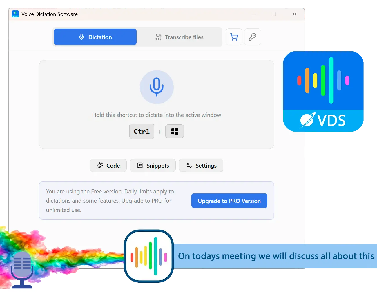 SayOnce - Voice Dictation Software لقطة.